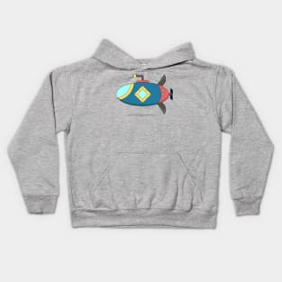 cute submarine Kids Hoodie